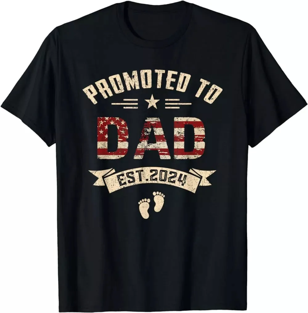 

Dad Promoted to Dad est.2024 Unisex T-Shirt S-5XL