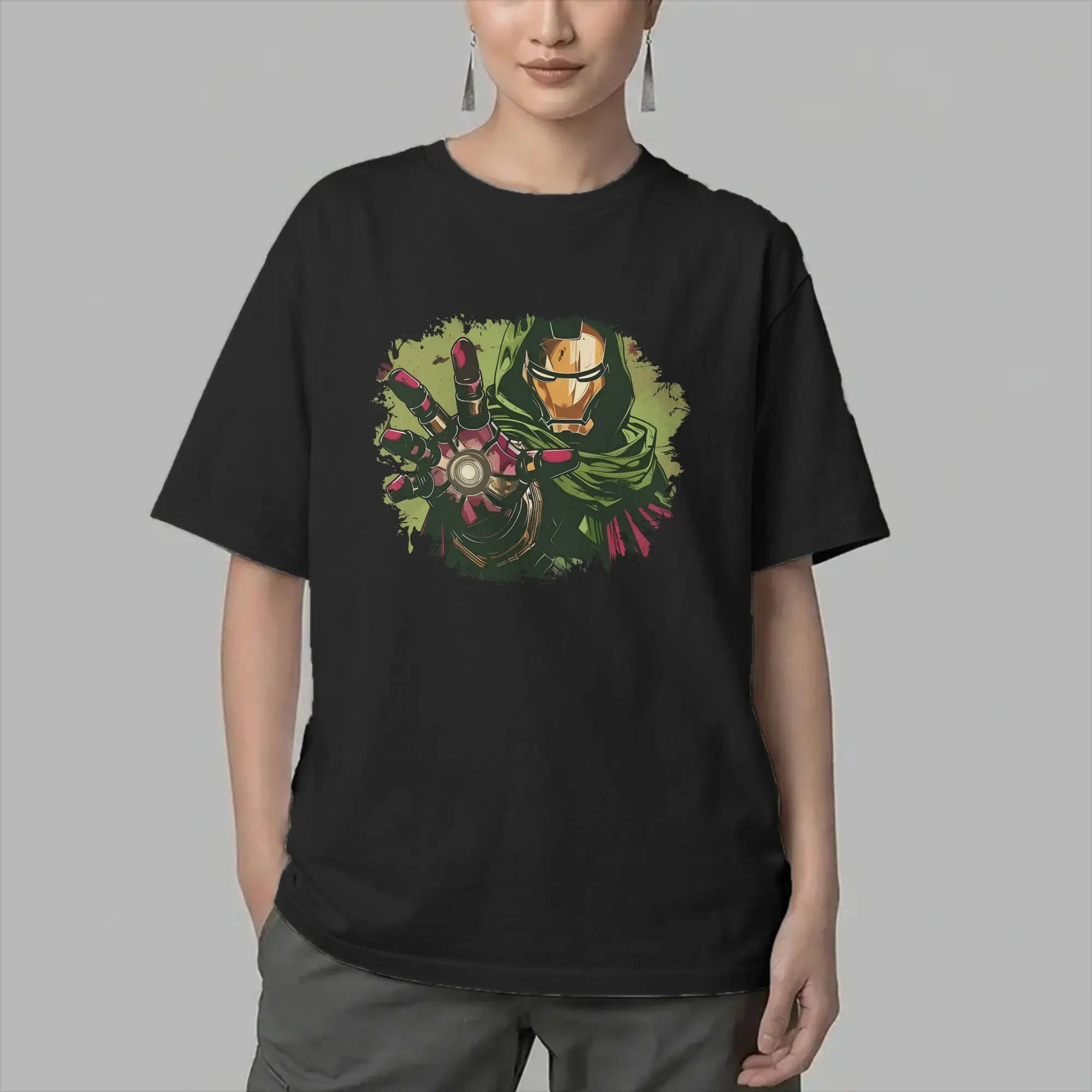 Dr Dooms Comics Men T Shirt  Casual Tee Shirt Short Sleeve Crew Neck T-Shirts Pure Cotton Gift Idea Clothing
