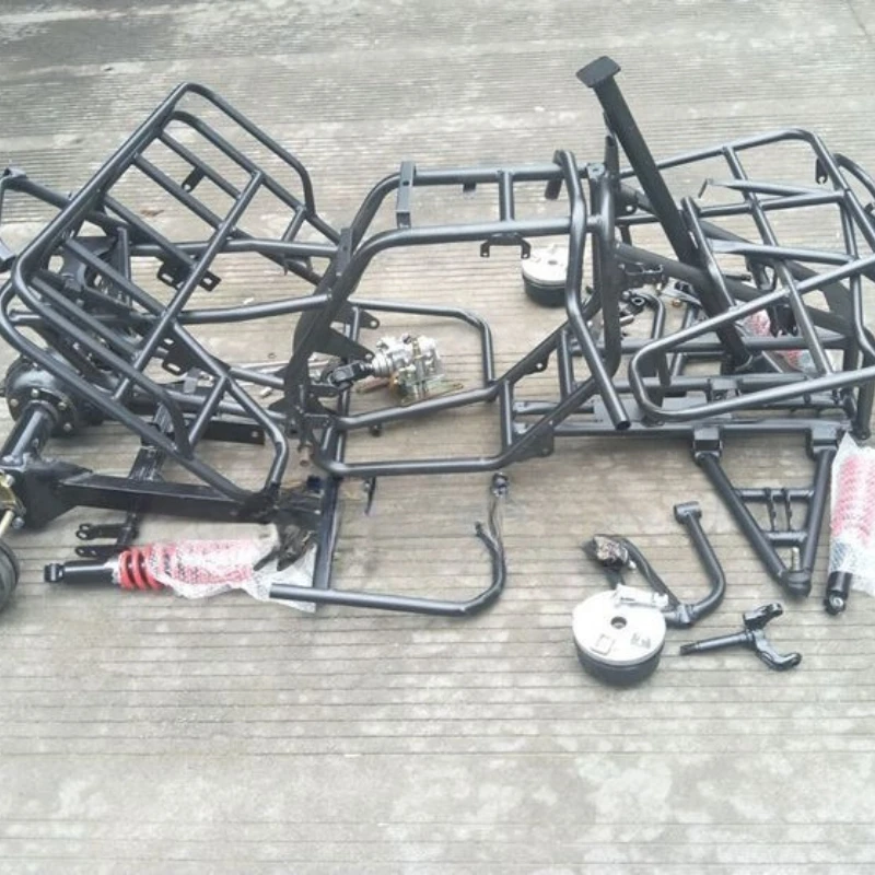 Modified four-wheeler accessories Full set of frame axle transmission front and rear drum brakes rear axle shock absorption