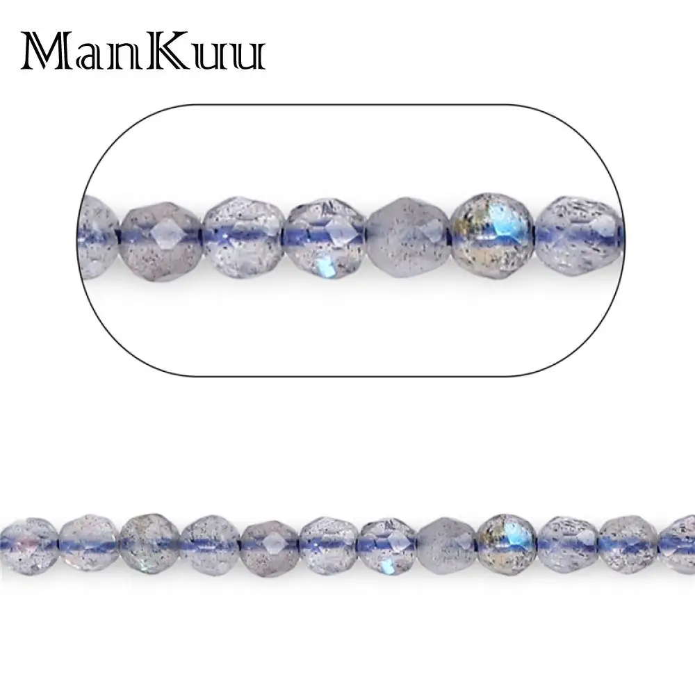 

mankuu fashion 2 3mm natural labradorite stone beads loose gemstone accessories for jewelry findings diy necklace bracelet