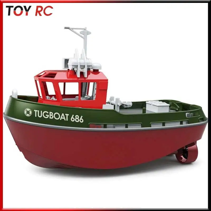 

New Product 1: 72 Full Scale Remote Control Ship Simulation Tug 686 Dual Motor Small Tug Charging Children'S Toy