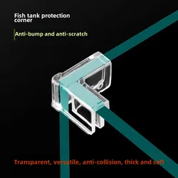 Right-angle Glass Acrylic Elastic Kidsren's Anti-collision Fish Tank Corner Protector Corner Triangle Anti-collision Transpar...