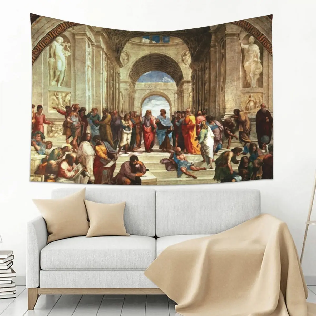 

Raphael | School of Athens Tapestry Bedroom Deco Luxury Living Room Decoration Decorative Wall Wall Decorations Tapestry