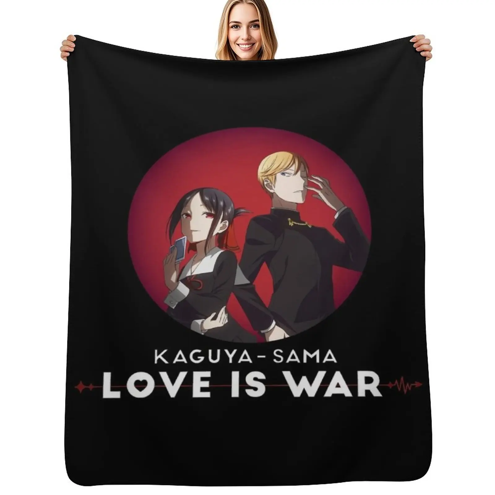 Kaguya Shinomiya x Miyuki Shirogane Throw Blanket Travel Stuffeds Baby Luxury St Bed covers Blankets