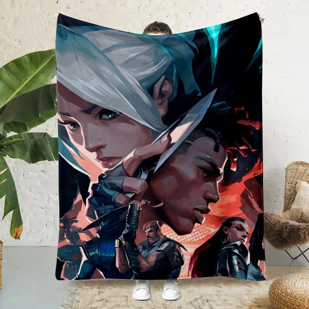 Gaming V-valorant Phoenixs Vipers Printed Picnic Blankets Warm Blanket Soft and Comfortable Blanket Home Travel Birthday Gift