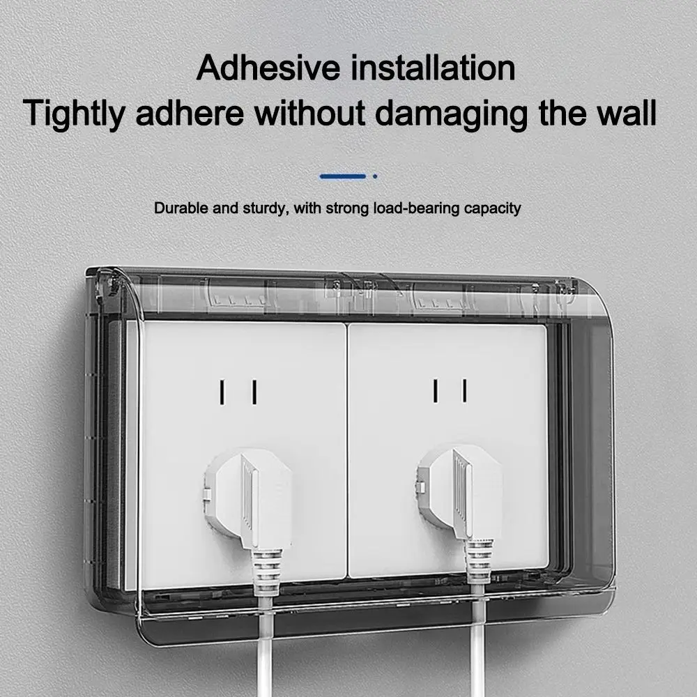 

Защитный чехол для выключателя типа 86, водонепроницаемый, самоклеящийся, для электрических розеток, защита от брызг для дома