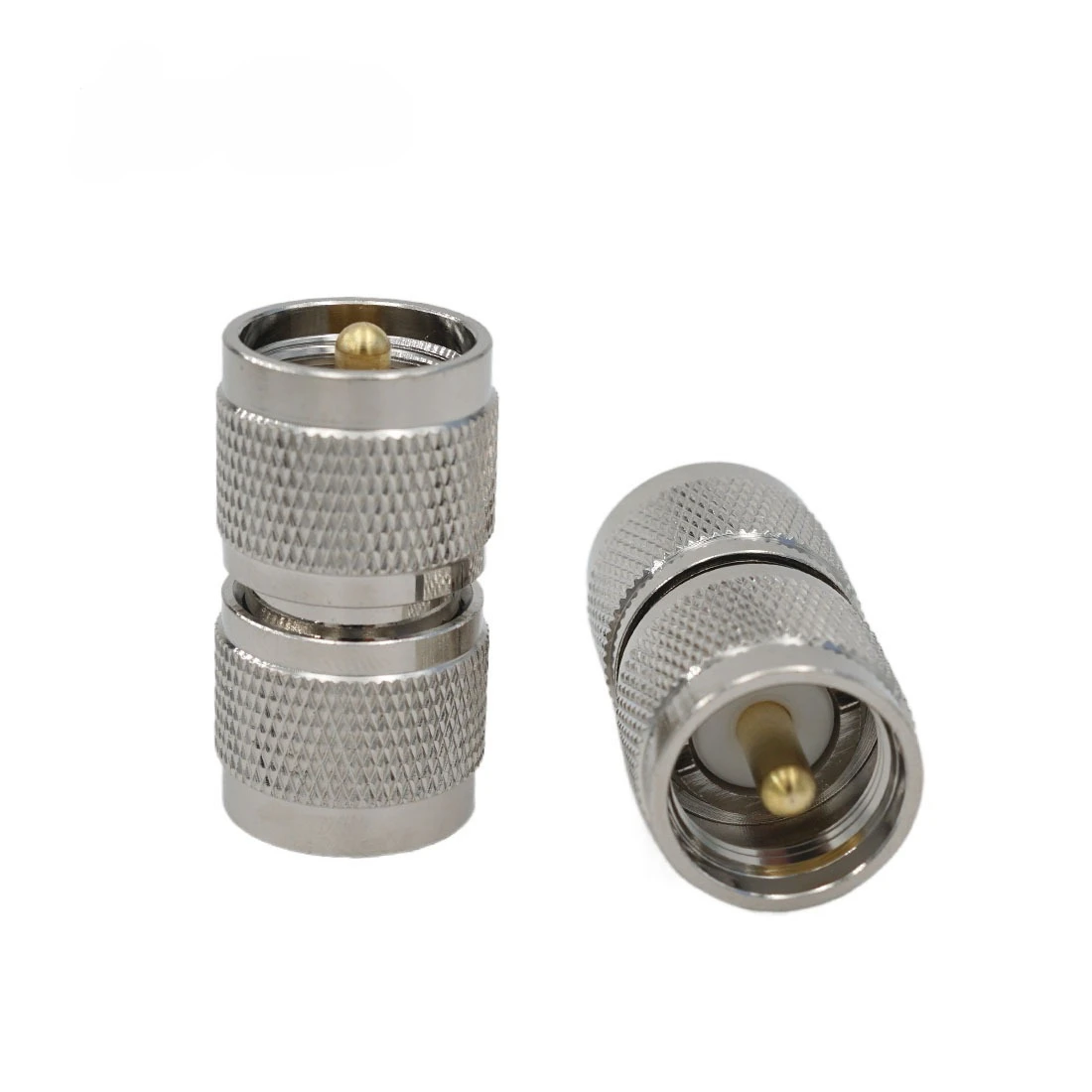 10PCS Coaxial RF connector UHF revolving male double head RF UHF-JJ adapter PL259 male head
