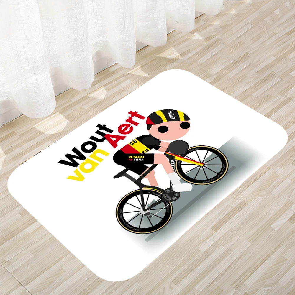 Wout Van Aert – tapis de sol antidérapant, pour la maison, la porte, la salle de bain, décoration moderne, 369