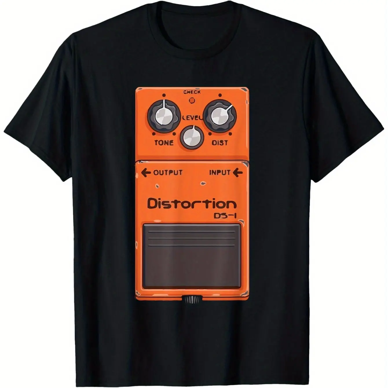 Men'S Guitar Pedal Amplifier Graphic T-Shirt A Vibrant Print Tee for Rock Music Enthusiasts Soft and Breathable
