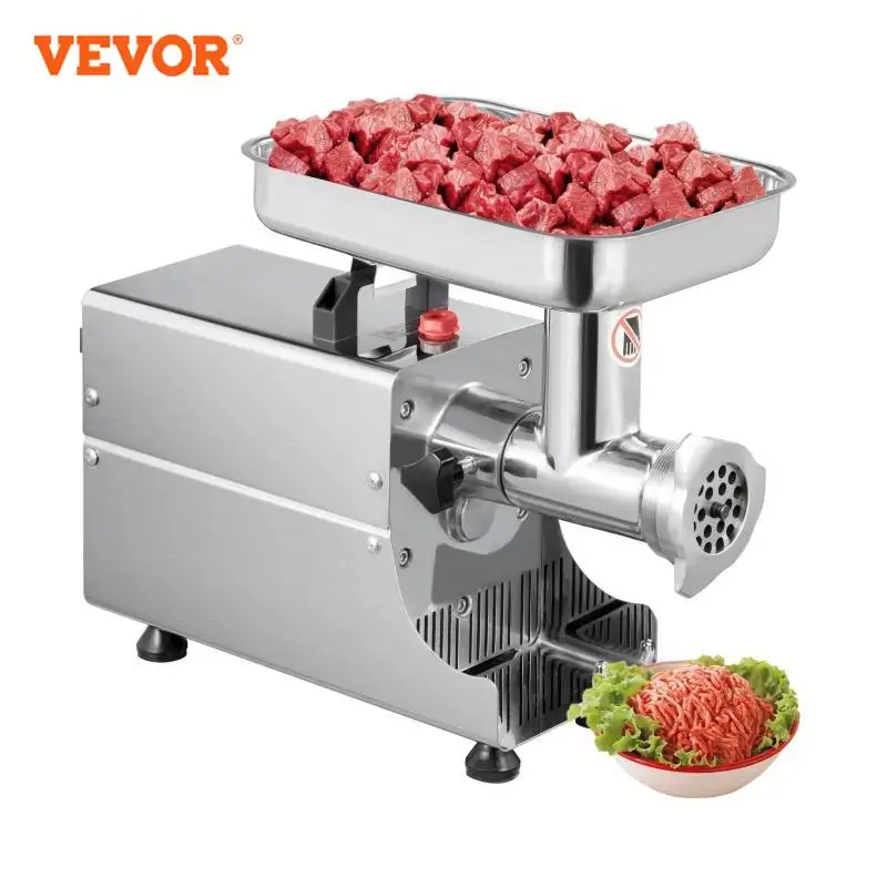 VEVOR 250kg/St. Elektrischer Fleischwolf Fleischwolf 1100W Gewerbliche Küche Chopper Food Processor Wurstmacher Maschine Hausgerät