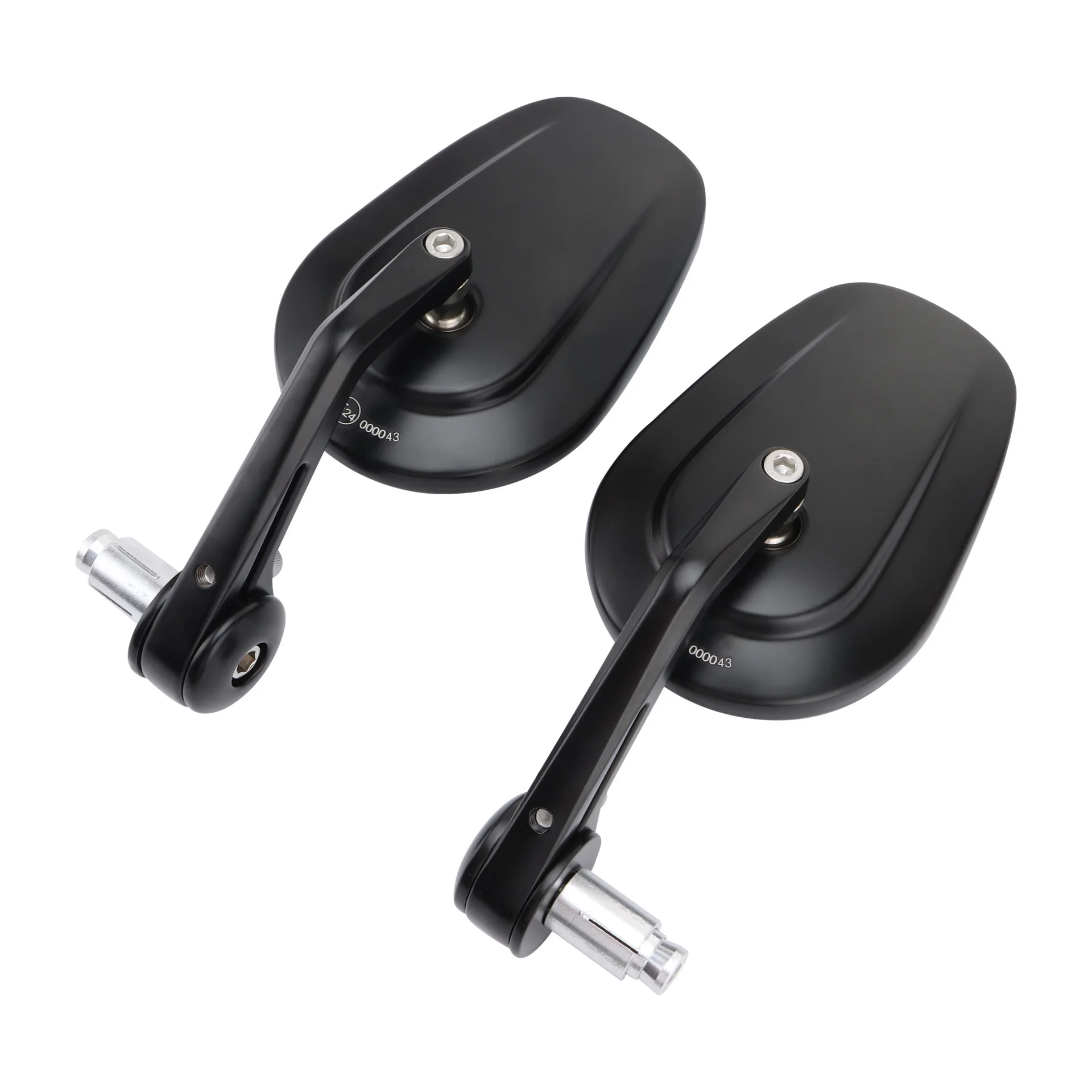 

Oval 22mm HD Motorcycle Side Mirror - Compatible with Most Handlebars