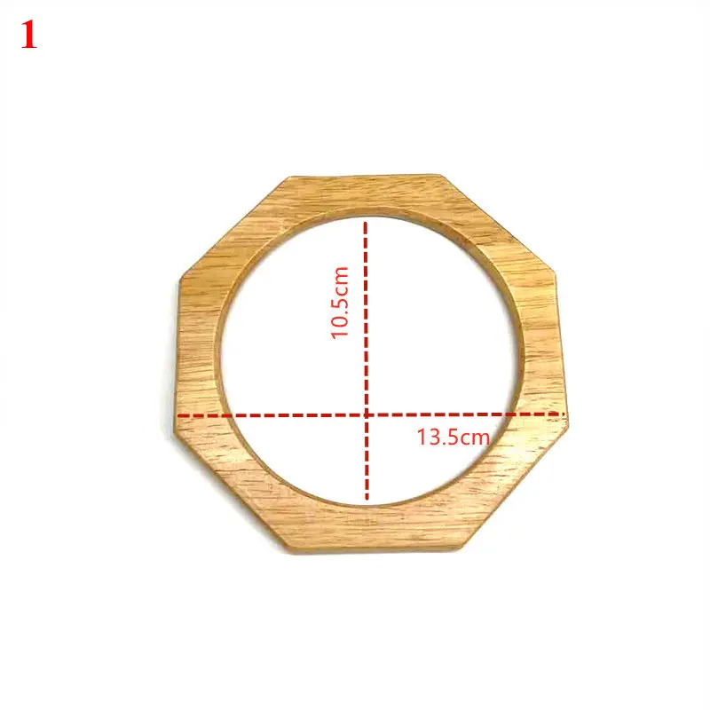 Detachable Wooden Bag Handles Shoulder Bag Strap Handbag Band Handle Gift Box Handle DIY Purse Luggage Handcrafted Accessories image 4
