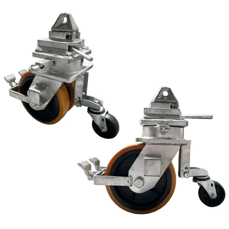SS 6 8 10 12 Inch Iso Shipping Container Casters Wheels 150 200 250 300 mm