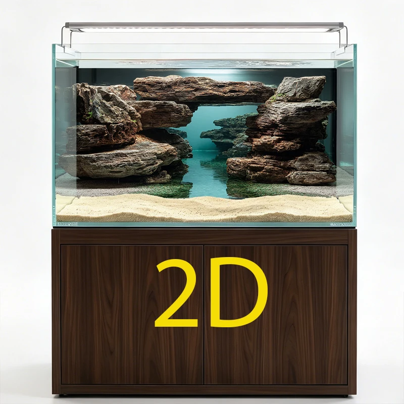 Natural Layered Stone Aquarium Rock Landscape Decoration Stackable Seiryu Rock Fish Tank Cave Arch Ornament Aquascape Hardscape