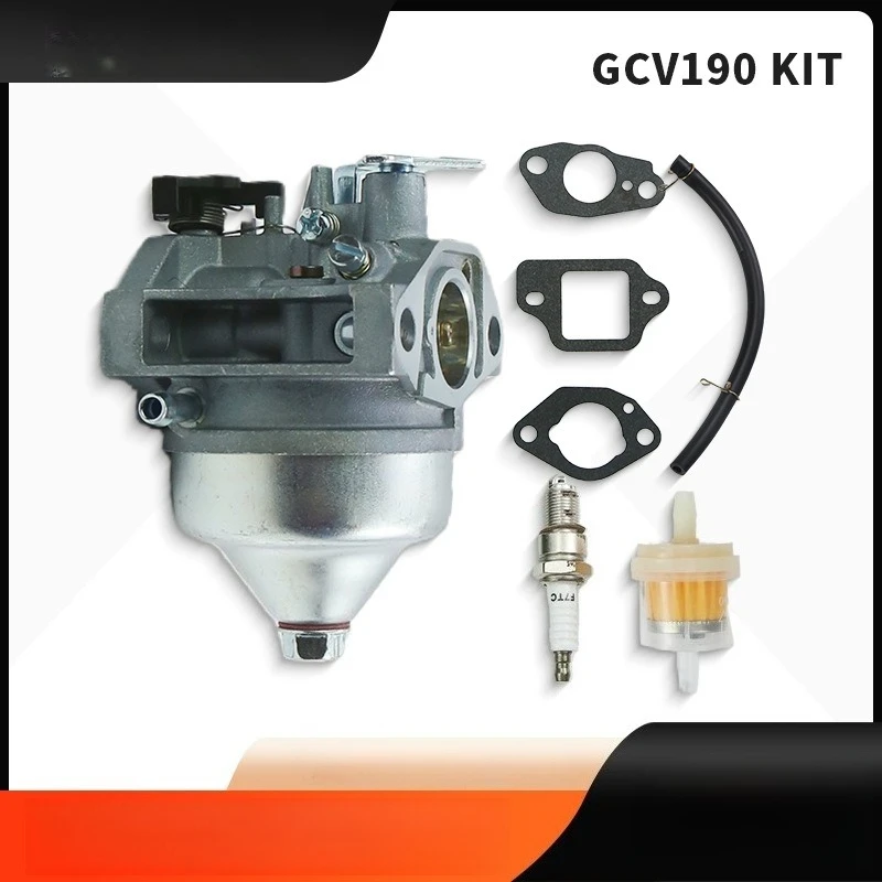 For Honda Lawn Mower Carburetor Kit, Fit GCV190 HRB217 HRX217 Engine, Replacement for Lawn Mower Garden Power Equipment