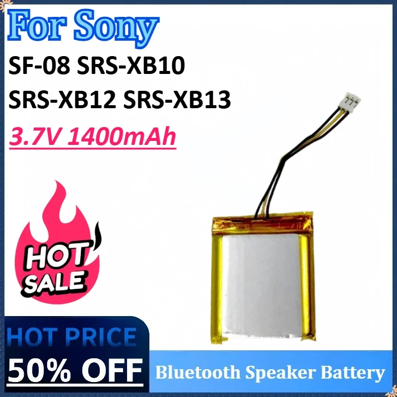 

Новый 903740 3,7 В 1400 мАч Bluetooth-динамик для Sony SF-08 SRS-XB10 SRS-XB12 SRS-XB13, аккумуляторная батарея