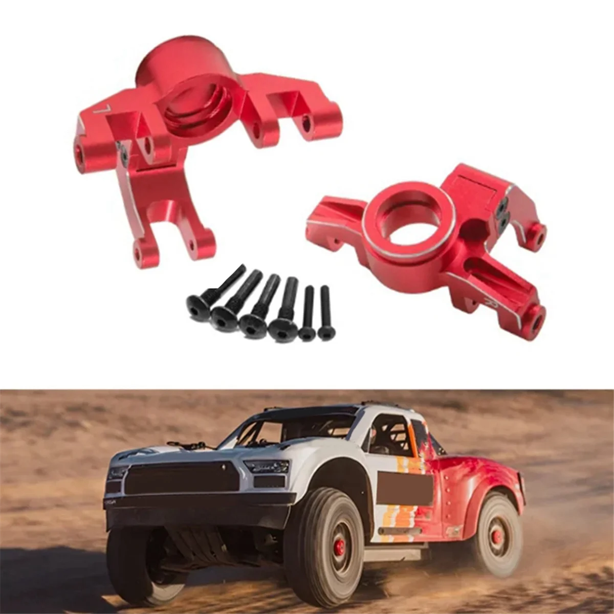 محور خلفي لكأس التوجيه المعدني ، قطع غيار ترقية السيارة ، كوب محور لسيارة Arrma Mojave 4S Kraton منبوذة 4S 4X4 BLX