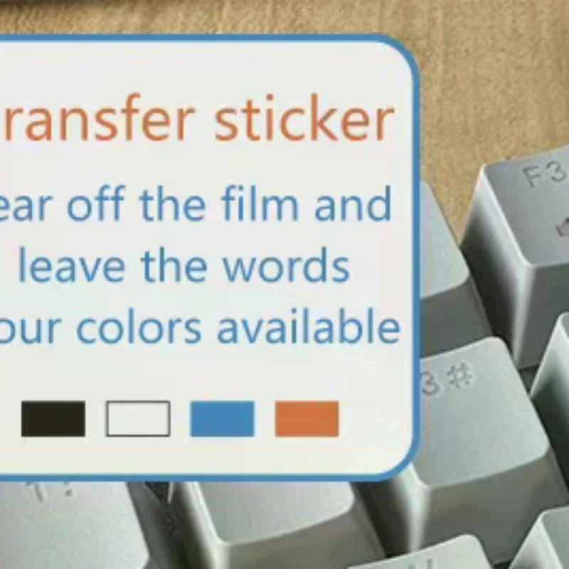Thai Japanese Language Keyboard Stickers For Desktop And Laptop Computers Universal Type Transparent Side-Engraved Stickers
