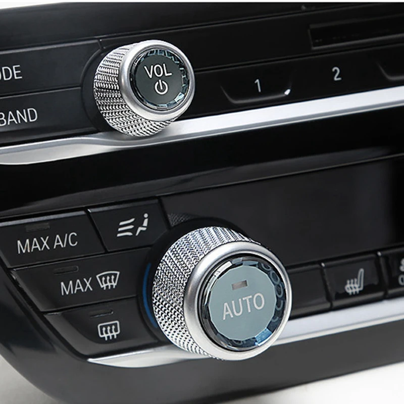M93K-Car Volume Control Knob Button Replacement Crystal Interior For-BMW 1234Series F20/F21/F22/F23/F30/F35/GT/F31/F34/F32