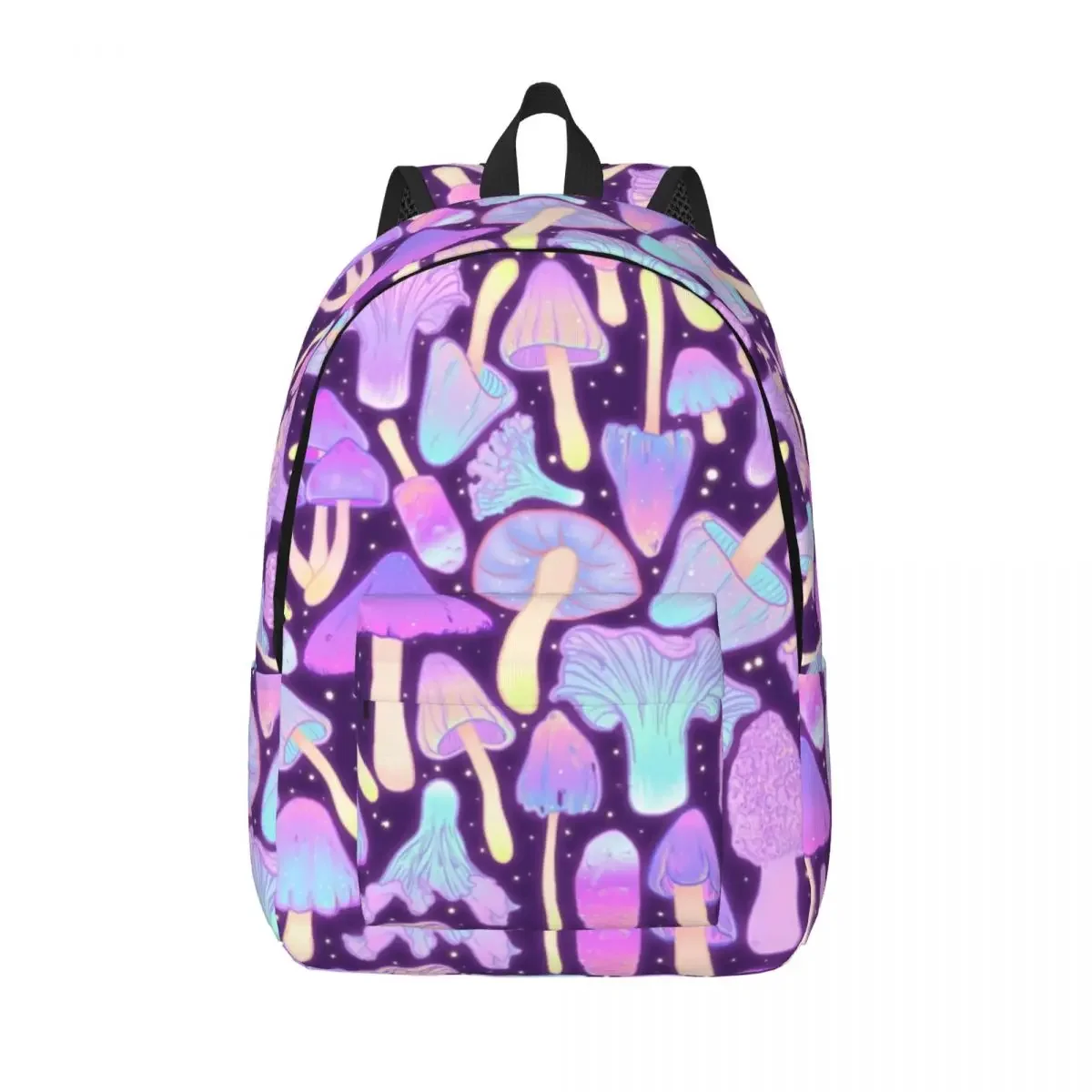 

Spooky Psychedelic Mushroom Hunt for Men Women Student School Bookbag Colourful Fantasy Daypack Elementary High College Sports