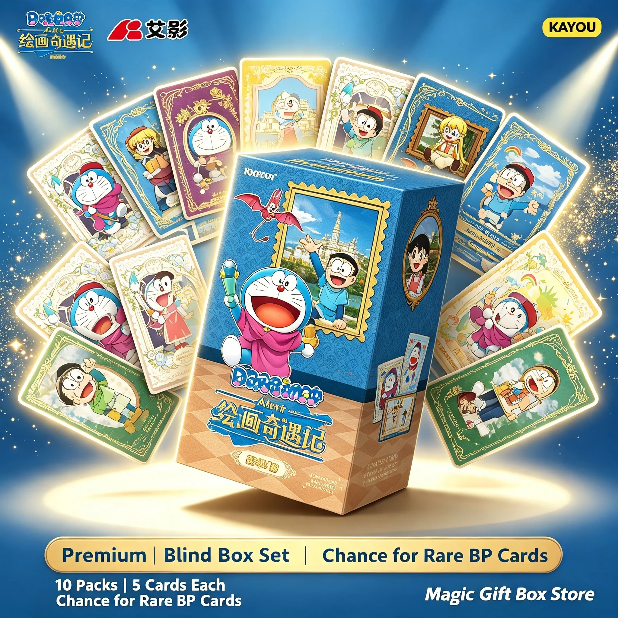 Cardstock Paper Pack - KAYOU Oficialmente Licenciado Doraemon Nobita's Painting