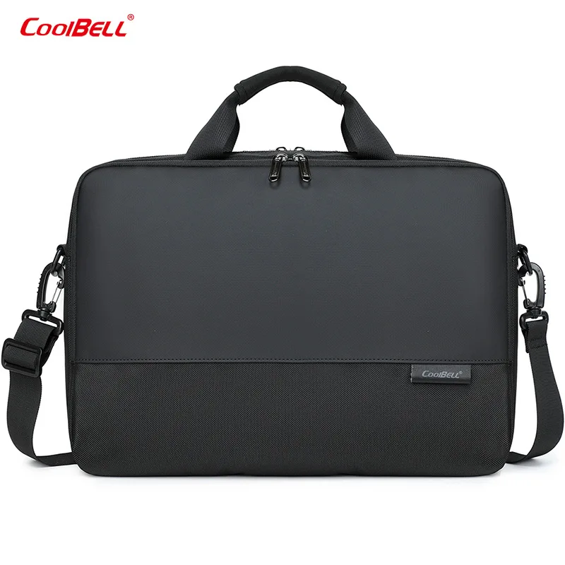 COOLBELL New Men Briefcases 15.6 inch Laptop Computer Business Waterproof Shockproof Handbag Shoulder Crossbody Bag
