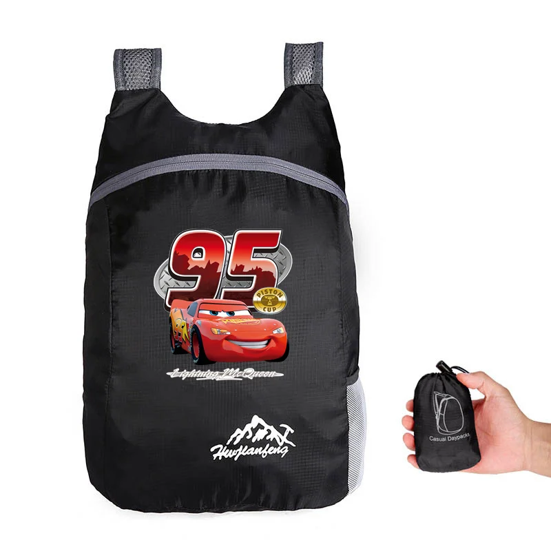 Disney Cars Pixar Lightning McQueen Outdoor Backpack Camping Hiking Daypack Climbing Back Bags for Men Women Travelling Hiking