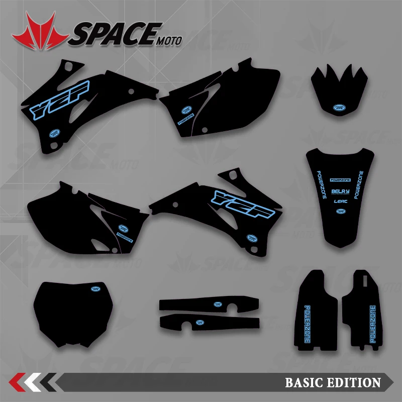 

SPACE MOTO графический фон наклейки наклейки мотоцикл для YAMAHA 06-09 YZF250 450