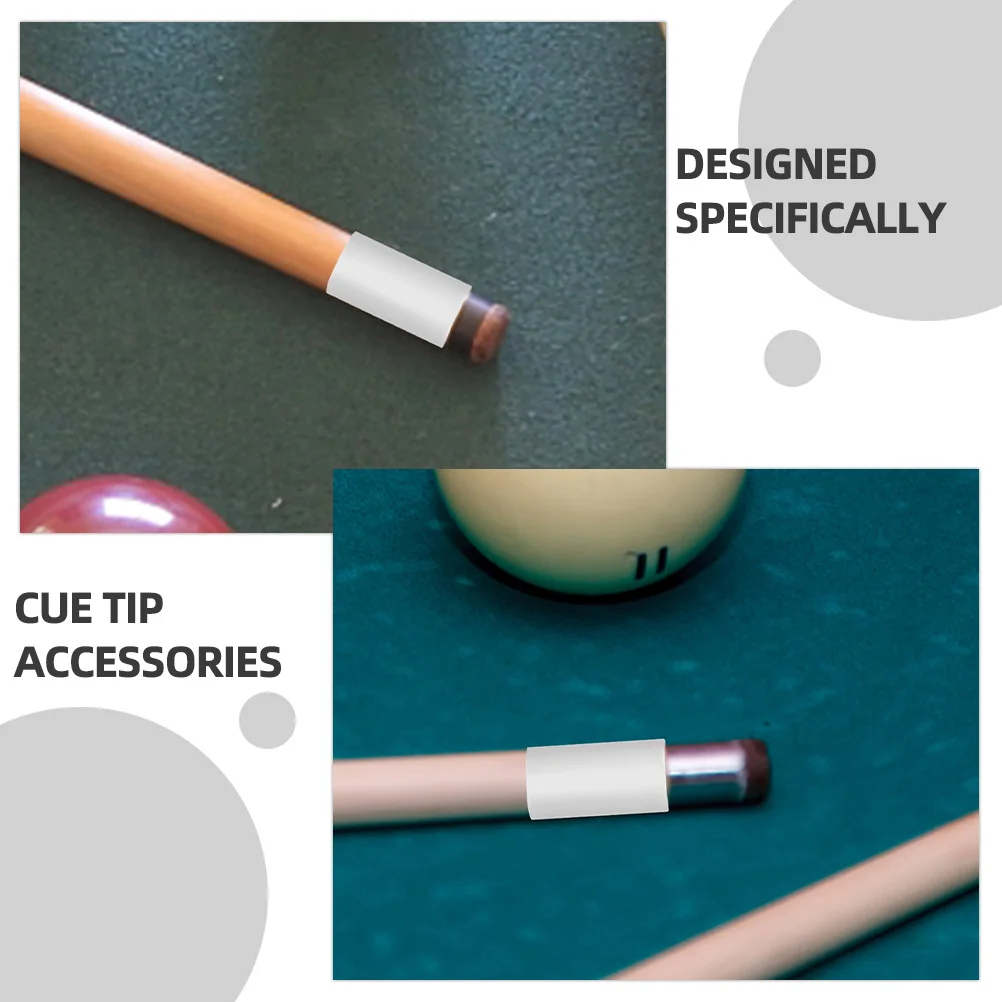 

2Pcs Billiard Replacement Ferrule Plastic Pool Cue Ferrules for Snooker Game Cue Stick Performance Enhancement