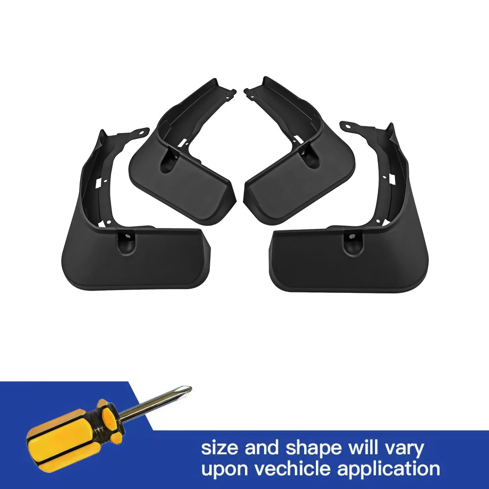 4Pcs Front & Rear Mud Flaps Splash Guards Mudguards Black FOR NEW Lexus RX RX500h RX350h 2023