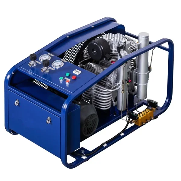 High Performance 4500psi 300bar Gasoline Engine Pcp Pump Air Compressor for Diving