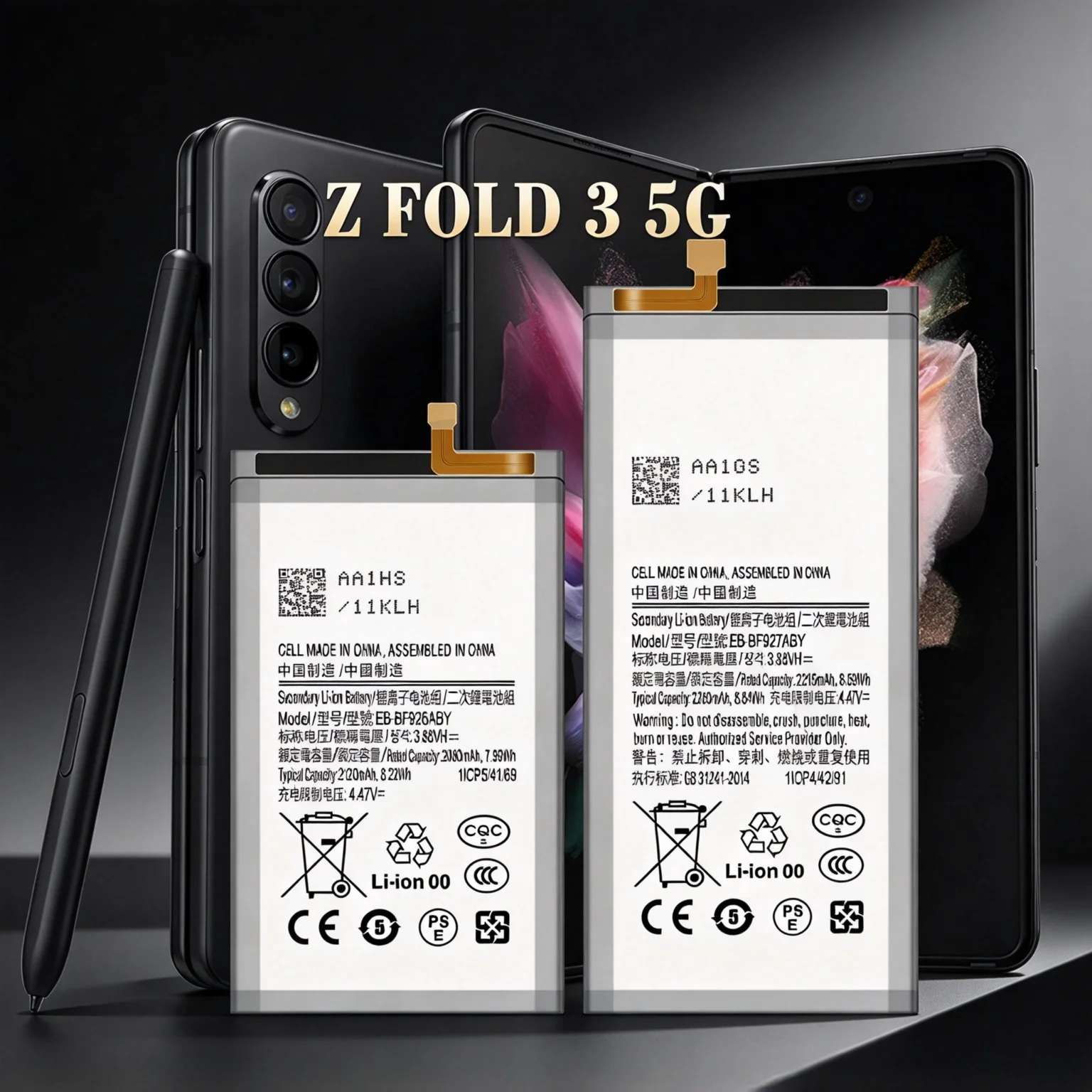 2026 Years Brand New EB-BF926ABY EB-BF927ABY Battery for Samsung Galaxy Z Fold 3 5G F926 F927 + Replacement Batteries