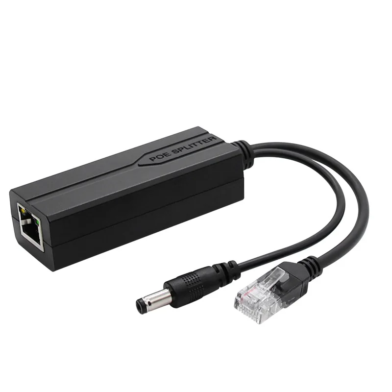 POE Splitter 48V to 12V/5V IEEE 802.3af Output Power Over Ethernet Splitter Adapter Security System (Plug and Play)