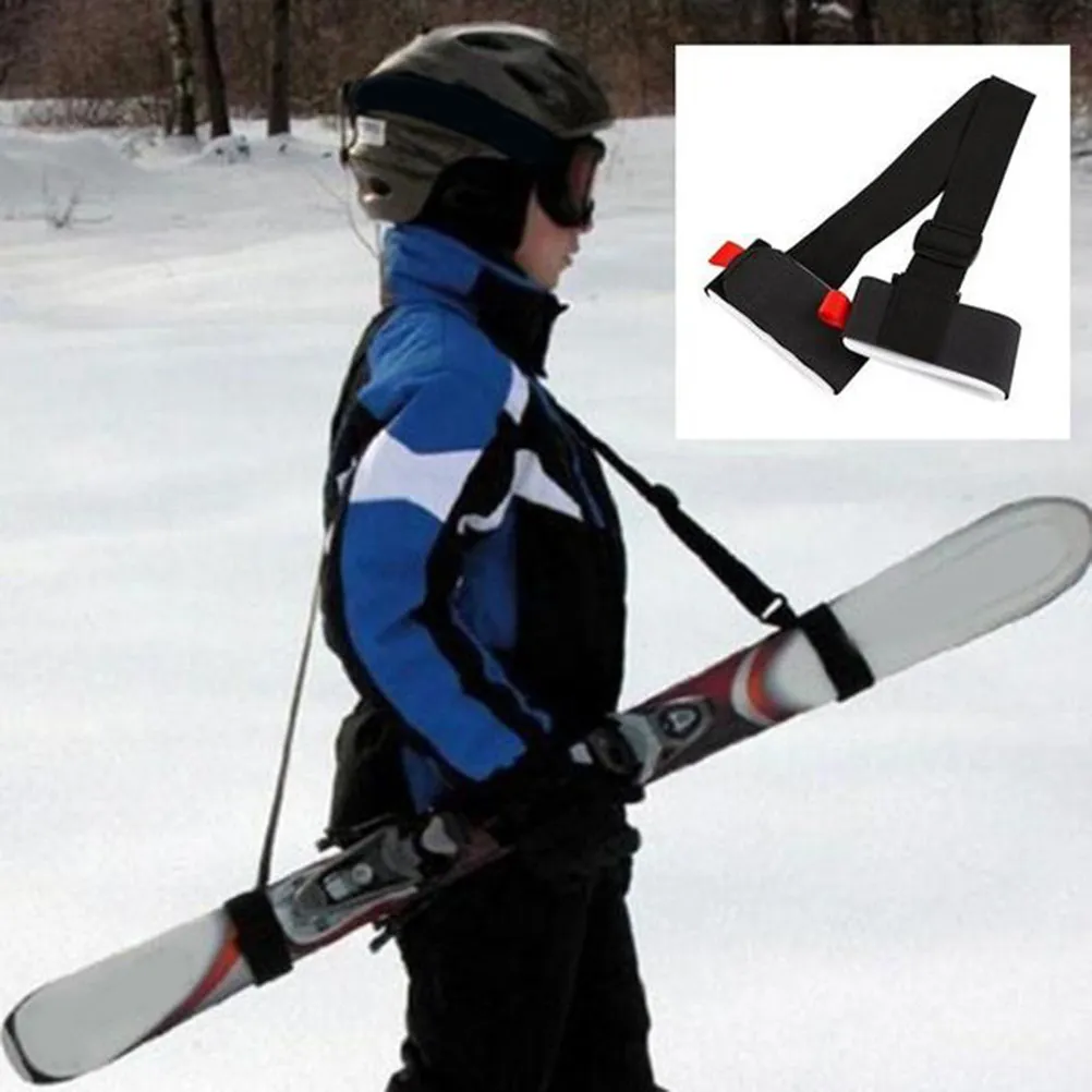 

Board Strap Adjustable Durable Nylon Shoulder Carry Loop Hook Fastener For Snowboard Skiing Outdoor Sports Ski