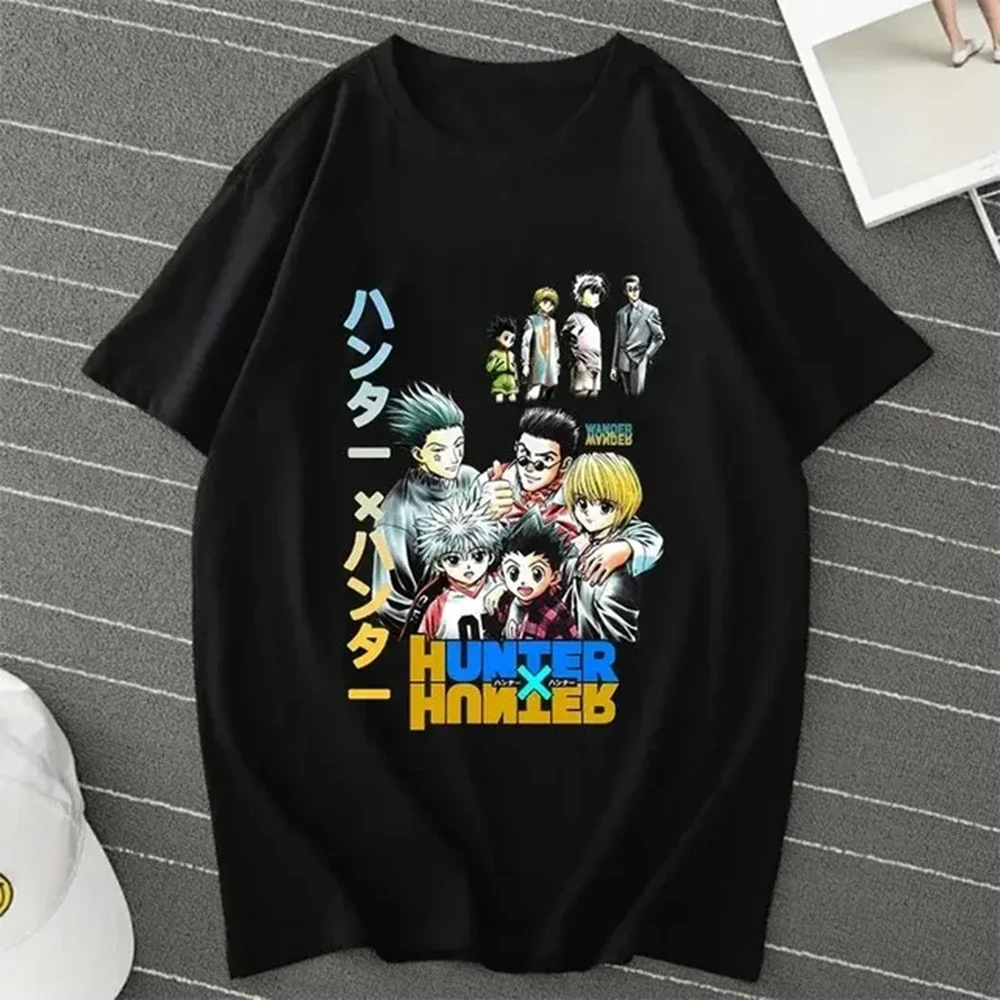 Anime Hunter X Hunter Killua Zoldyck T Shirt Men Women Pure Cotton Short Sleeve Y2k Tops Tshirt Unisex Camisetas Mujer