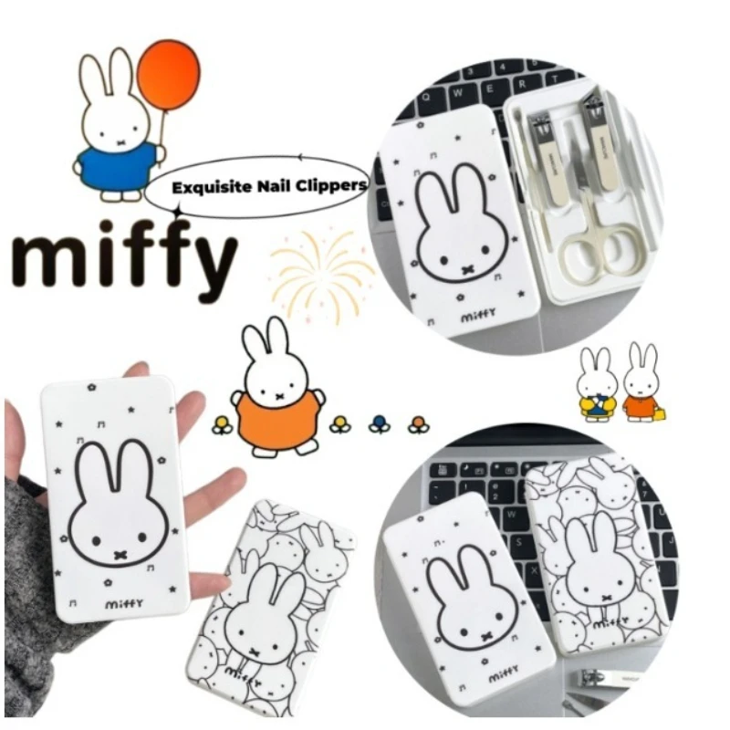 

Новые креативные мультяшные милые кусачки для ногтей Miffy, полный набор инструментов для ухода за ногтями, портативный, высококачественный, изысканный, для студенческих общежитий