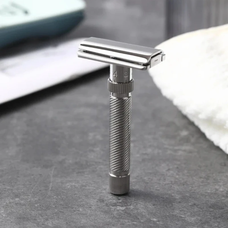 Yaqi Ultima Slope Stainless Steel Adjustable Slant Head Mens High Quality Safety Razor With 12mm Diameter And 77mm Handle Length
