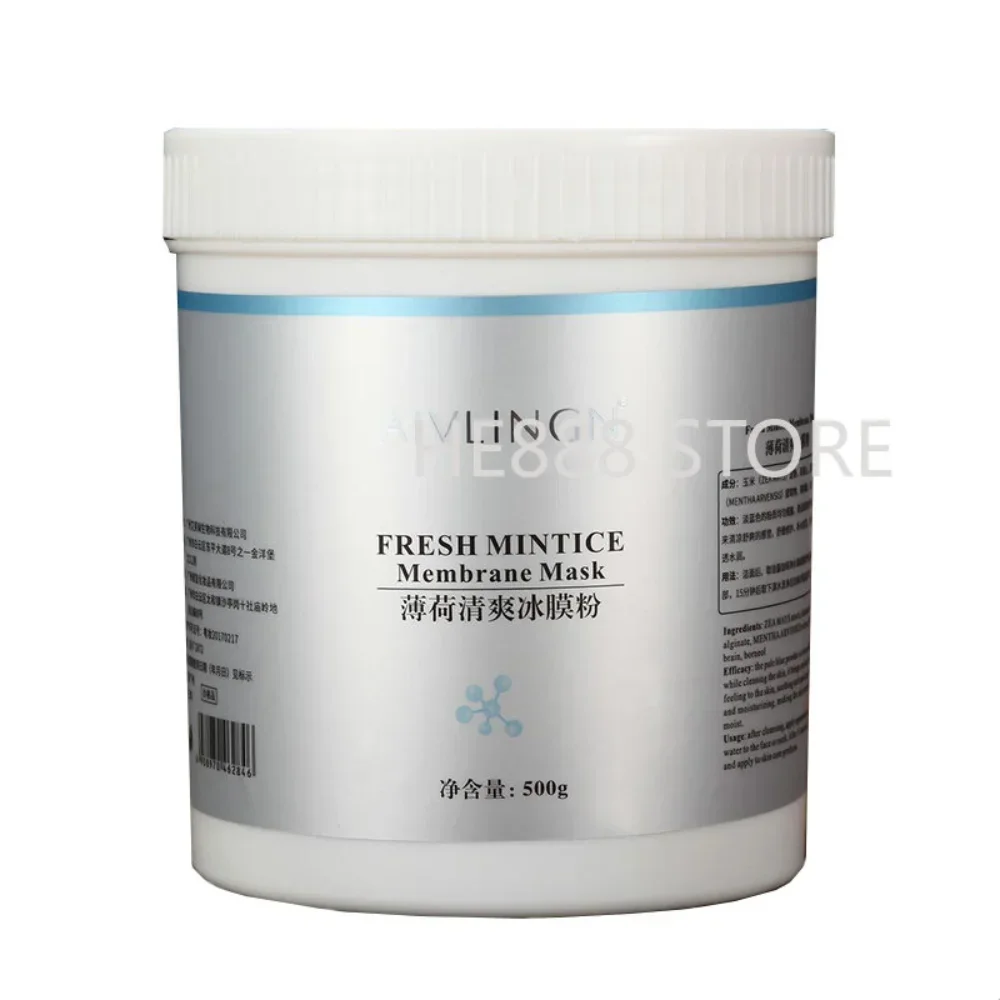 Mint Mask 500g Acne-treatment Shrinking Pores Oil-control Calming Soothing Hydrating Moisturizing Remove Acne Marks Skin Care