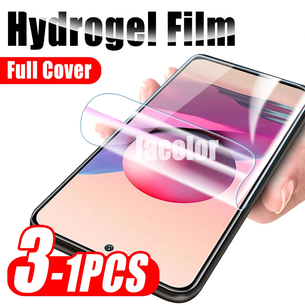 1-3pcs Hydrogel Film For Xiaomi Redmi Note 10T 5G 10S 10 Pro Max Pro Screen Protector Protective Soft Film For Mi Redmi 10 Pro