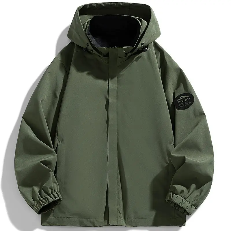 

Мужская уличная куртка-ветровка из флиса, ветрозащитная, водонепроницаемая, для альпинизма, повседневная, весна-осень, новая модель, приталенный крой, длинный рукав