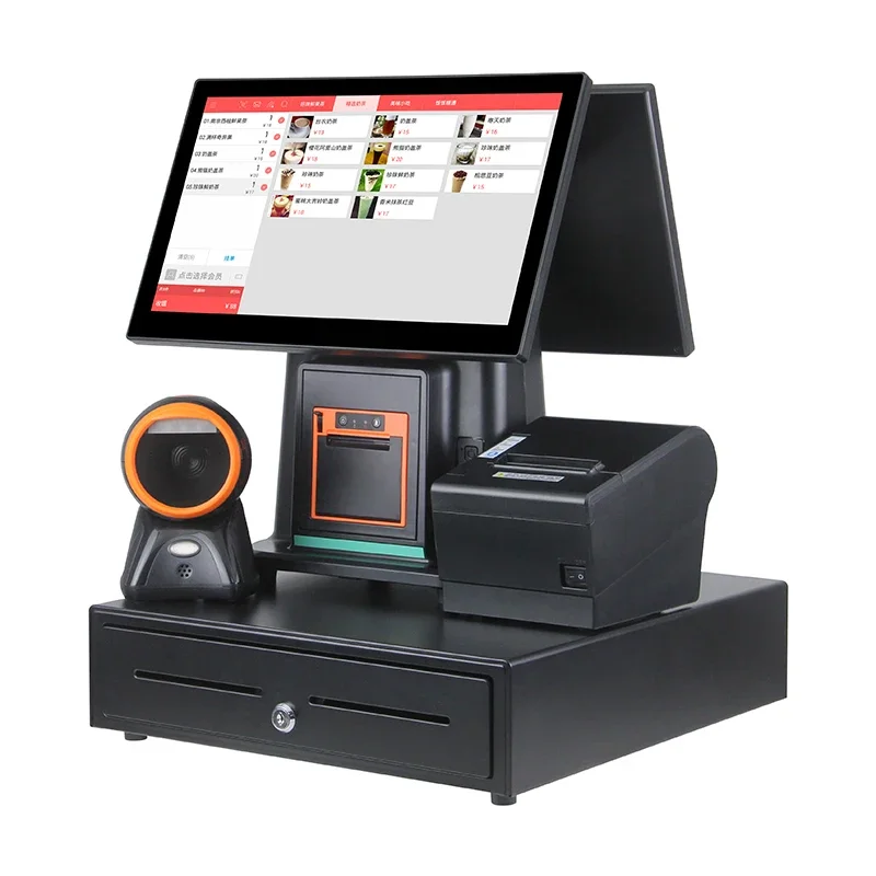 The latest supermarket Android pos system all-in-one machine pos retail complete system for sale