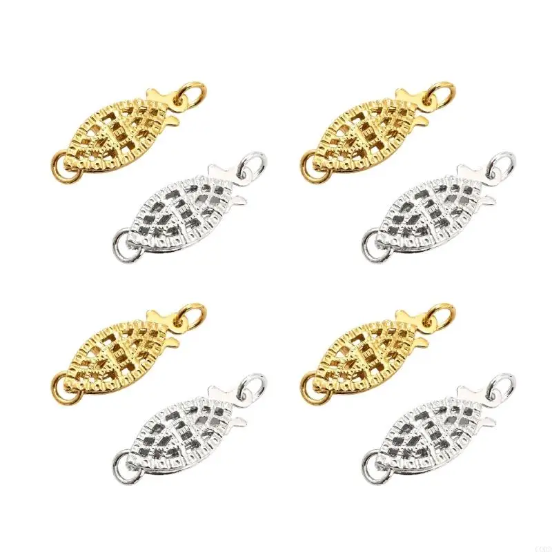 CORD Necklace Finishing Clasps with Gold-Tone and Silver-Tone Finish