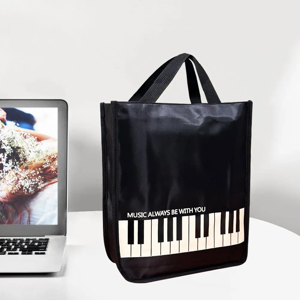 

Music Sheet Bag Large Capacity Stylish Tote For Women Violin Piano Guitar Storage Pouch Folder Organizer Container