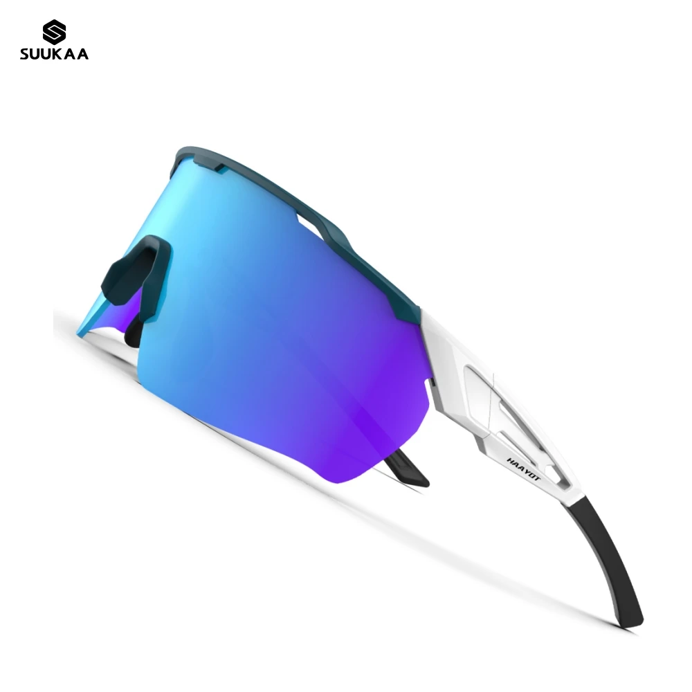 Suukaa New Women Bicycle Glasses UV400 Protection Polarized Lenses Sunglasses Ultra Lightweight Sports Eyewear Bike Sun Glasses