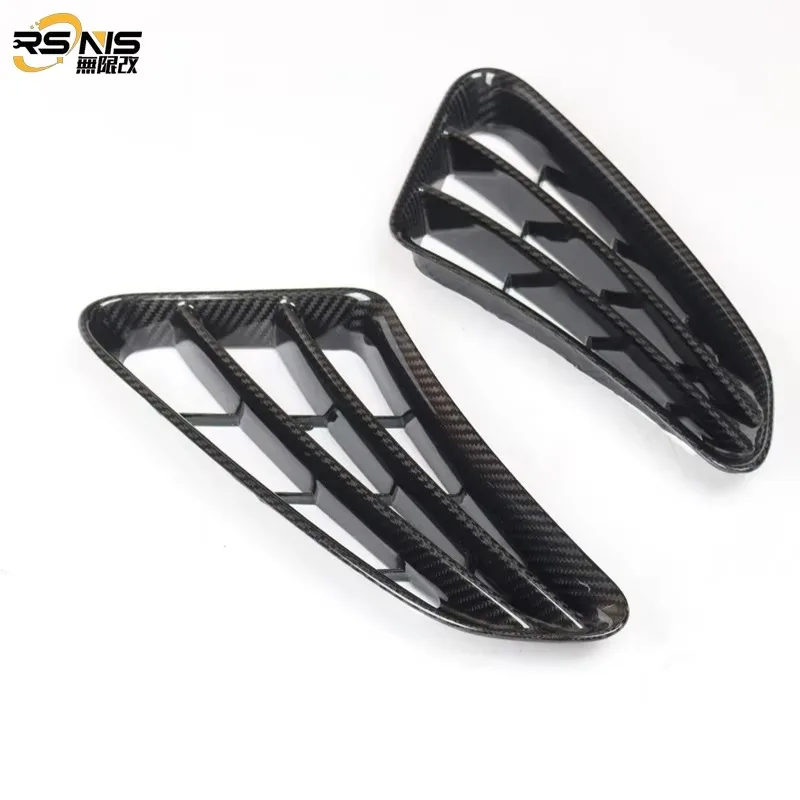 Carbon Fiber Rear Fender Side air Intakes and New Front Bumper, High-quality Direct-fit Automotive Parts for Porsche Cayman 987