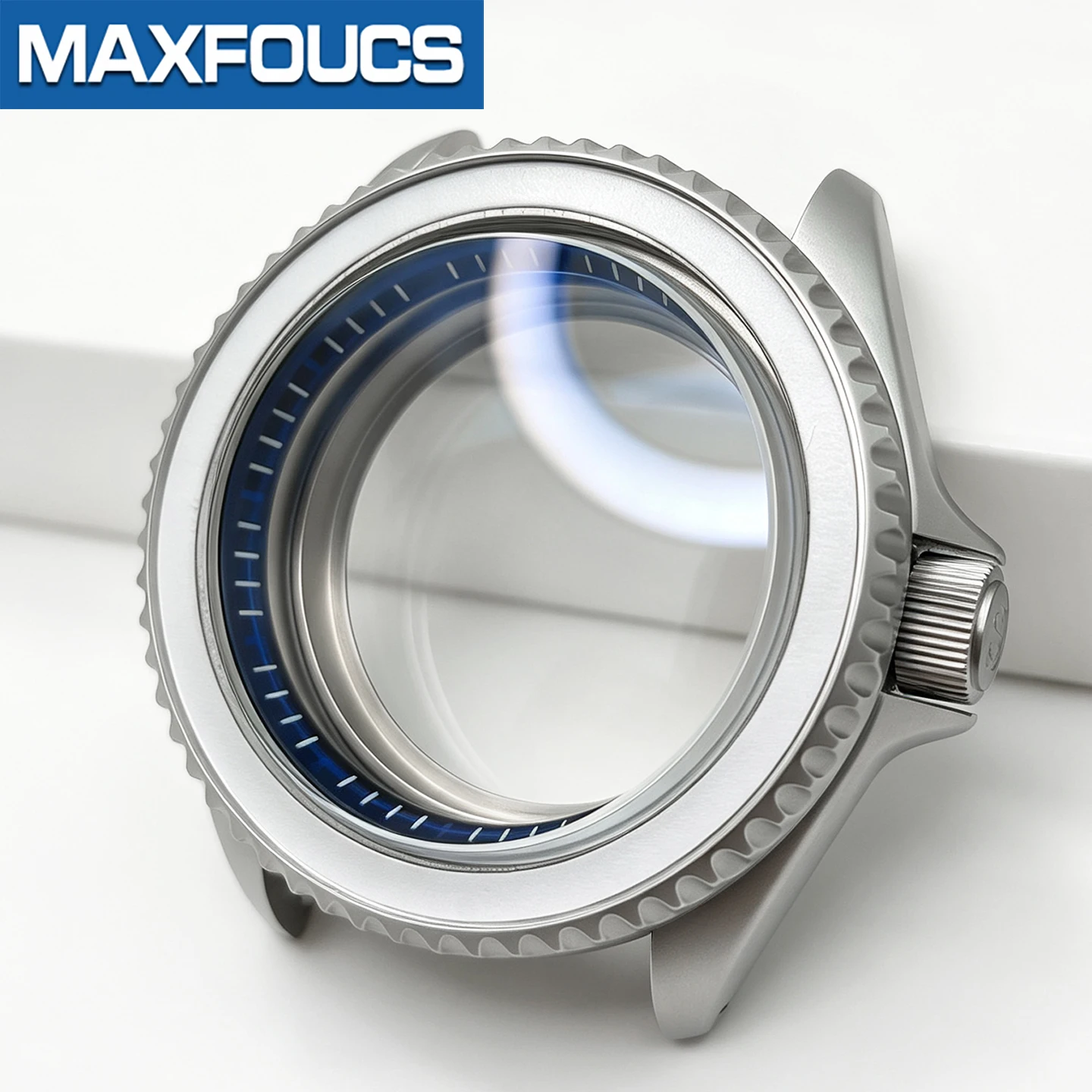 SKX Classic Mattsilbernes Uhrengehäuse 3-Uhr-Position Edelstahl MOD NH35 NH36 4R36 Krone Saphirglas Kundenspezifisches Zubehör – Detail 10