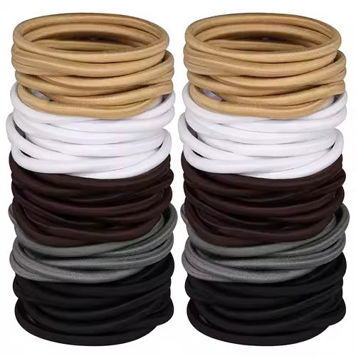 10/30/50pcs 4MM Black Ponytail Holder Elastic Hair Bands Scrunchies For Women Men Girl Lady Hairband Leagues Headband Accessory - Image 7