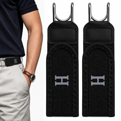 Elastic Waist Belt Adjustable Metal Hook Stretch Jeans Belts Invisible Waist Tightening Belt for Women Men Pants Accessories