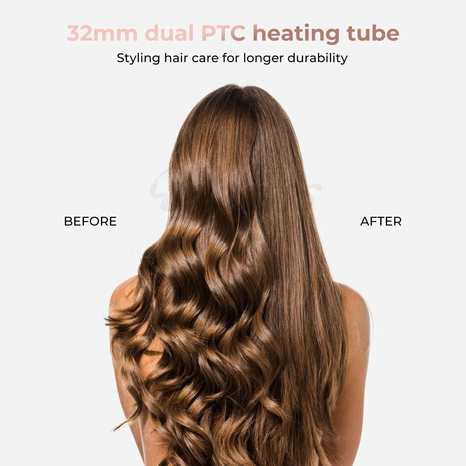 Modelador de cabelo íon negativo alisamento pente curling ferro criar cachos macios e completos aquecimento rápido escova redonda