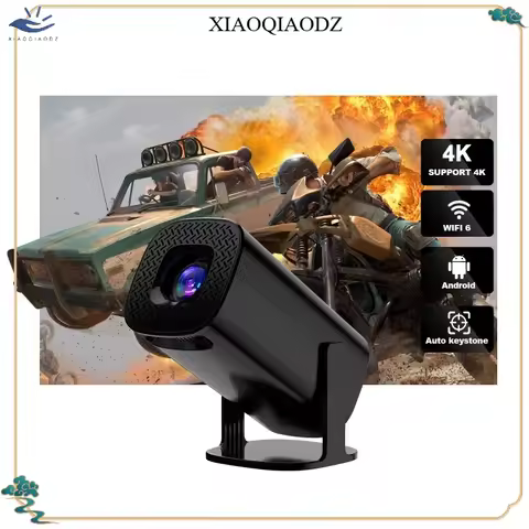 XIAOQIAODZ 4K Projector Home Theater Wifi BT Portable LED Mini 8K 1080P Native Smart Android Video Game Mobile Pocket Cinema